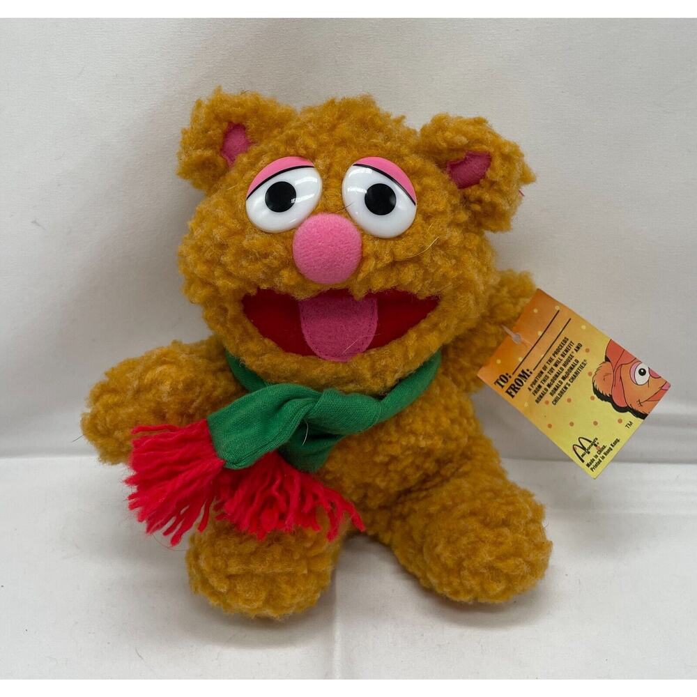 Muppets Baby Fozzie Bear Plush‎ Stuffed Animal 8" McDonald's 1987